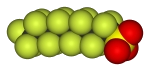 A long fluorinated (fluorous) chained molecule