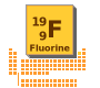 19-F(9) fluorine in the periodic table