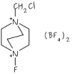 Chemical drawing of selectfluor