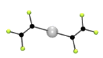 the structure of the organofluorine metallic compound Hg(CF=CF2)2