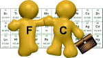 Fluorine and Carbon standing infront of the transition metals