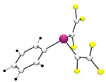 A representation of the fluorovinyl phosphine PPh(CF=CF2)2