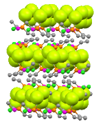 The packing diagram of [AuCl{Et2P(CF=CF2)}]