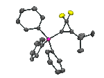 ORTEP representation of a difluorocyclopropenyl compound